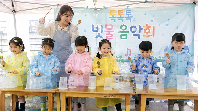 톡톡톡, 빗물 음악회